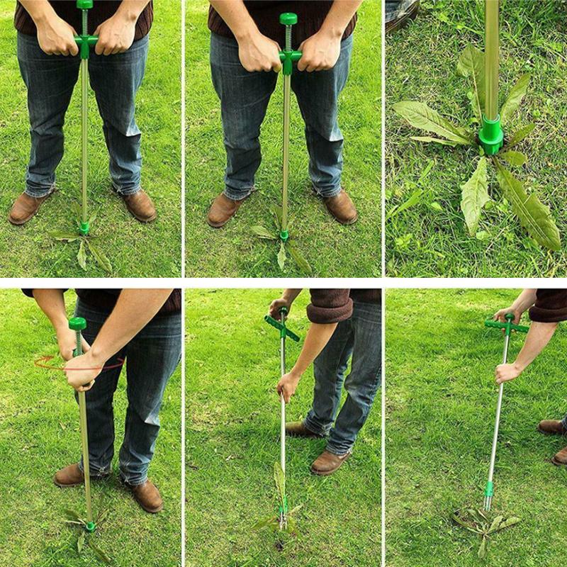 Standing Weed Puller Triple Steel Claws & Foot Pedal