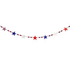 Star Garland Multicolor Red White Blue Indoor & Outdoor