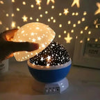 Star Projector Night Light 360 Degree Rotating Rechargeable Timer