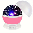 Star Projector Night Light 360 Degree Rotating Rechargeable Timer