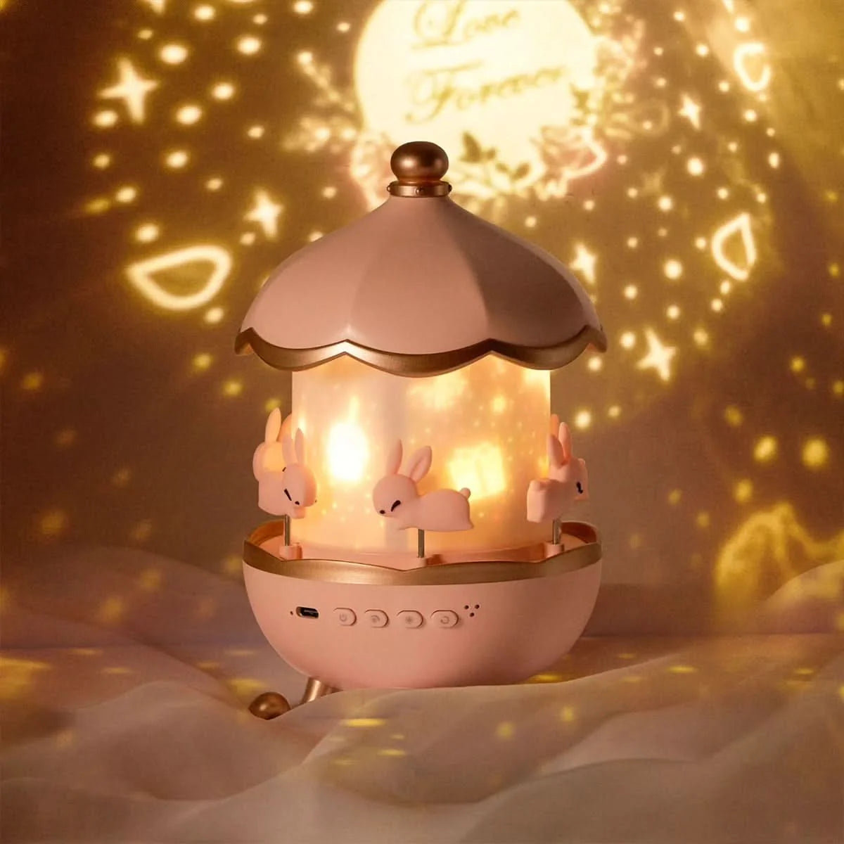 Star Projector Night Light 360 Degree Rotation USB Powered