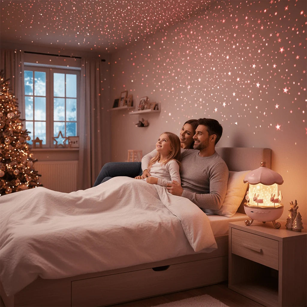 Star Projector Night Light 360 Degree Rotation USB Powered