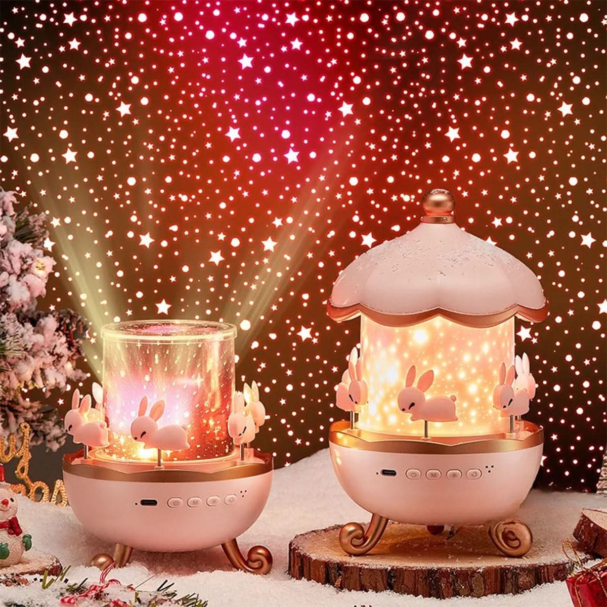 Star Projector Night Light 360 Degree Rotation USB Powered