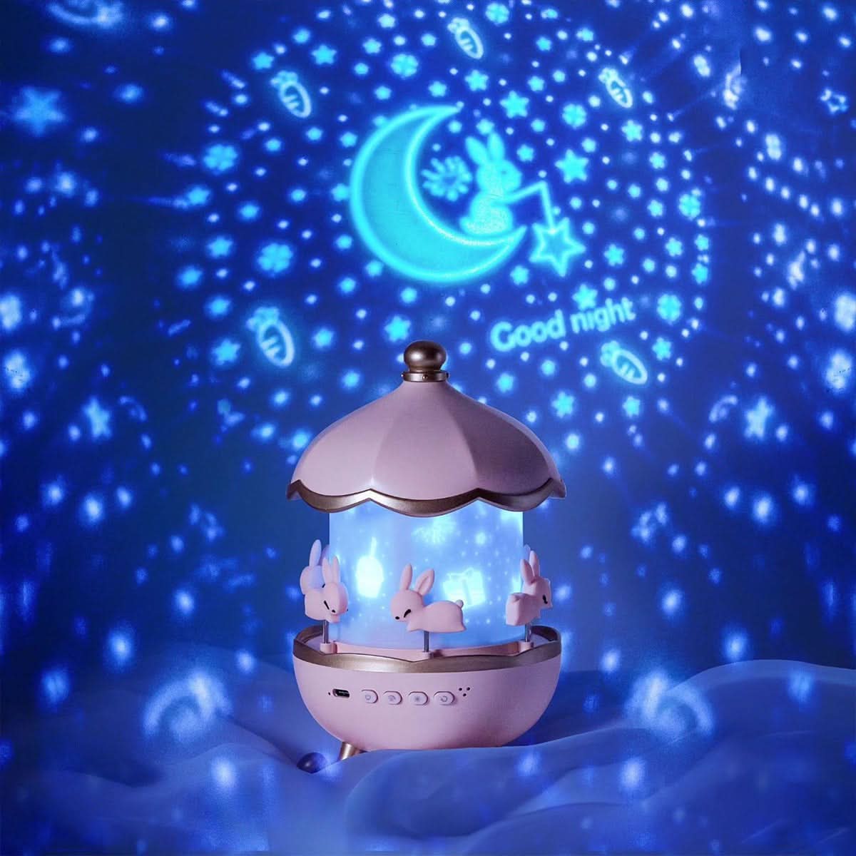 Star Projector Night Light 360 Degree Rotation USB Powered