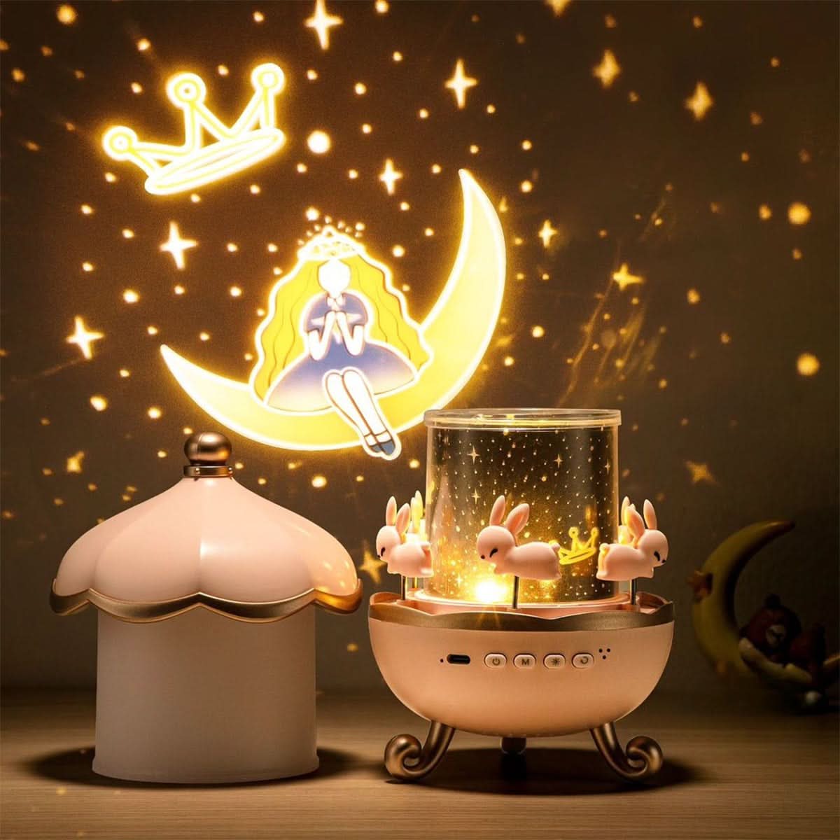 Star Projector Night Light 360 Degree Rotation USB Powered