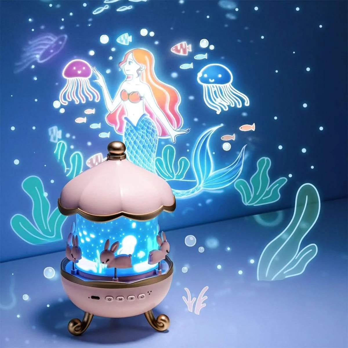 Star Projector Night Light 360 Degree Rotation USB Powered