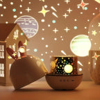Star Projector Night Light USB Rechargeable Music & Timer
