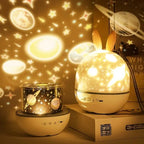 Star Projector Night Light USB Rechargeable Music & Timer