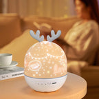 Star Projector Night Light USB Rechargeable Music & Timer