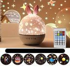 Star Projector Night Light USB Rechargeable Music & Timer