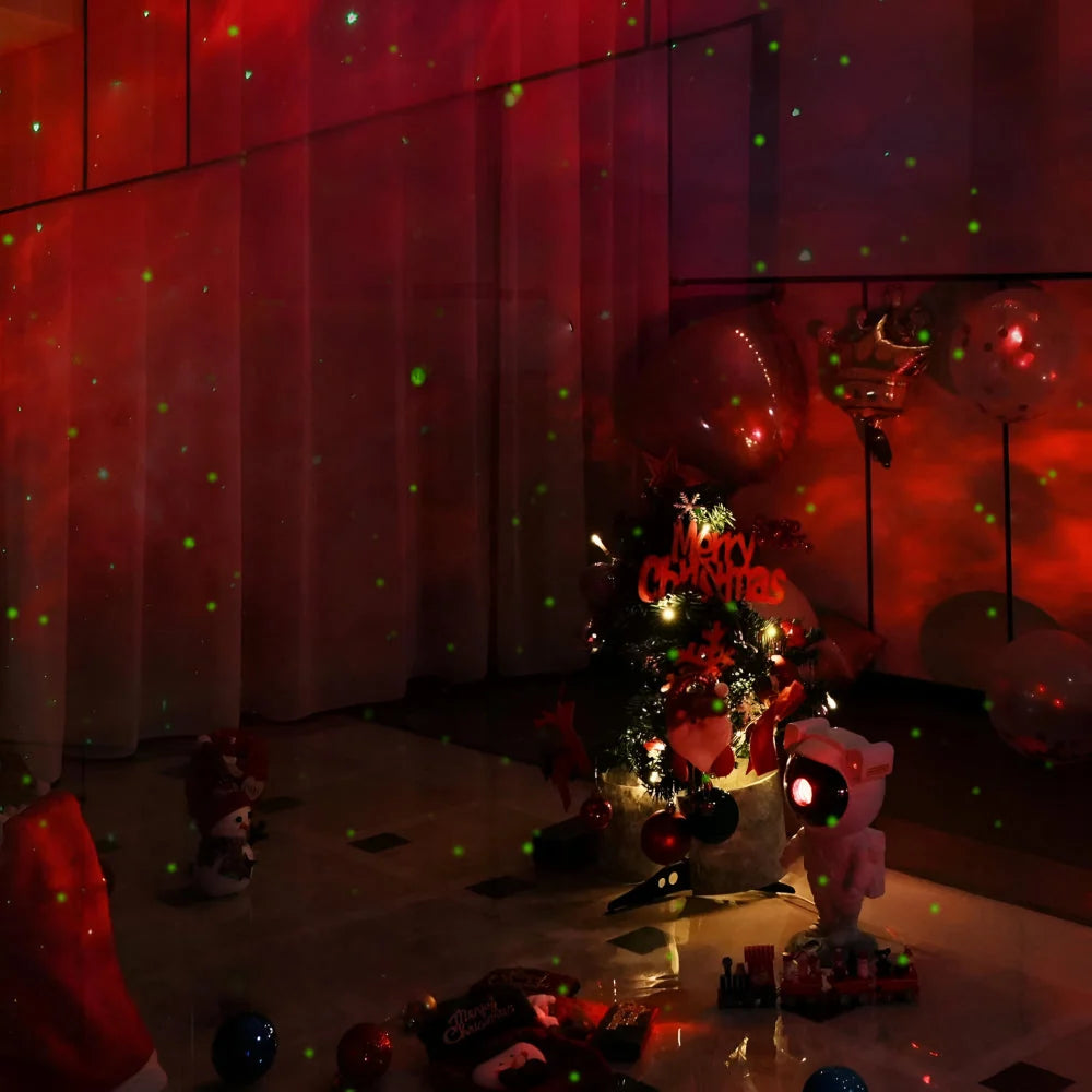 Star Projector Night Light USB Rechargeable Remote & Timer