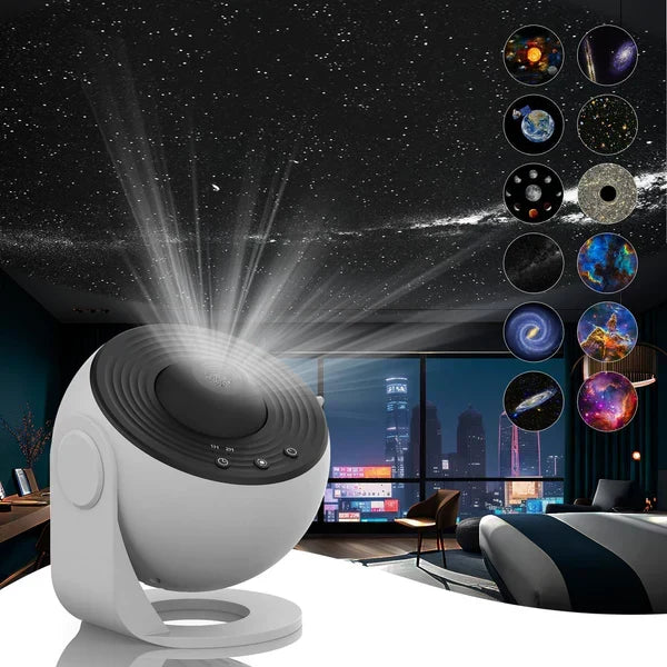 Starry Sky Projector 360° Rotation 13 Interchangeable Discs USB-C