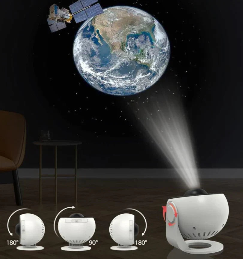 Starry Sky Projector 360° Rotation 13 Interchangeable Discs USB-C