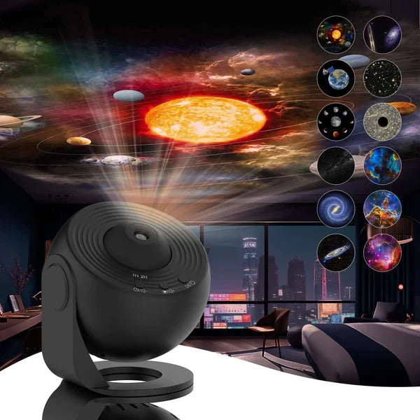 Starry Sky Projector 360° Rotation 13 Interchangeable Discs USB-C