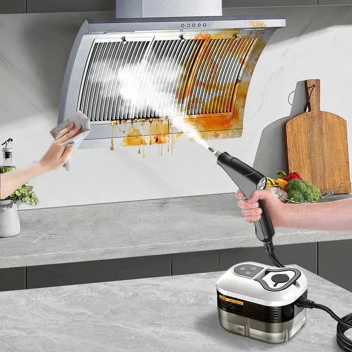 Steam Cleaner 2500W Interchangeable Nozzles Heat-Resistant Gloves