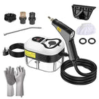 Steam Cleaner 2500W Interchangeable Nozzles Heat-Resistant Gloves