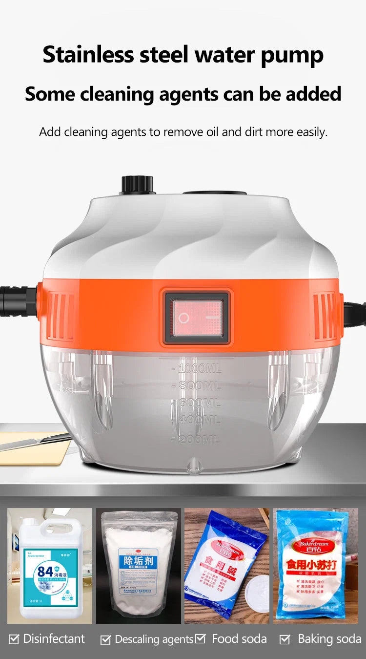 Steam Cleaner 2800W High-Pressure Chemical-Free