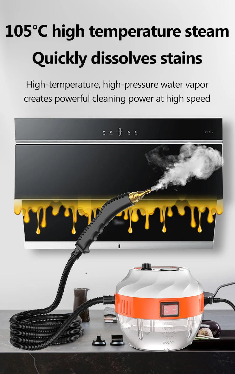 Steam Cleaner 2800W High-Pressure Chemical-Free