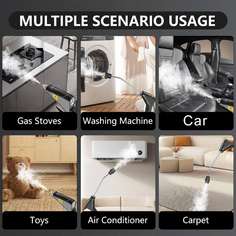Steam Cleaner High-Pressure Fast Heat-Up Multiple Attachments