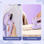 Steam Iron Titanium Plate Travel-Friendly 1000W