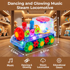 Steam Train Toy Real Steam Music & Lights