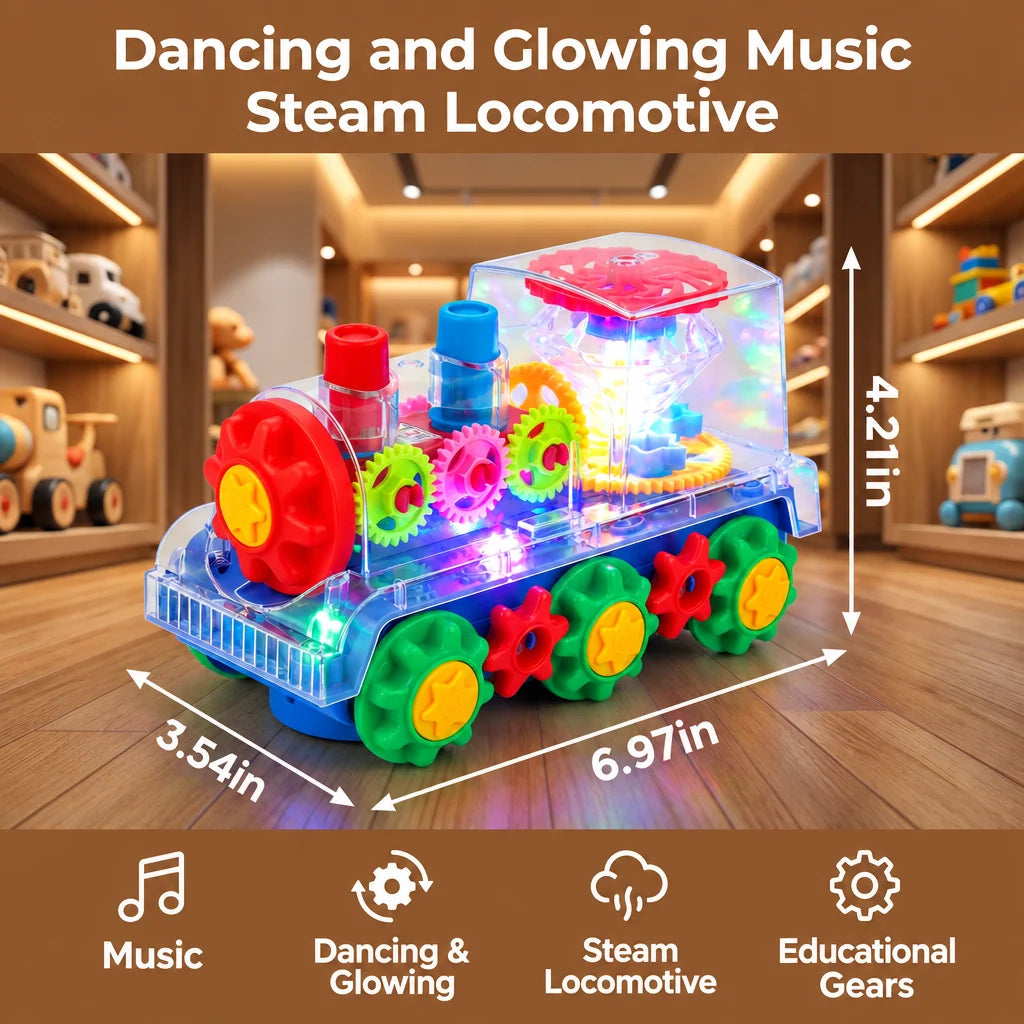 Steam Train Toy Real Steam Music & Lights