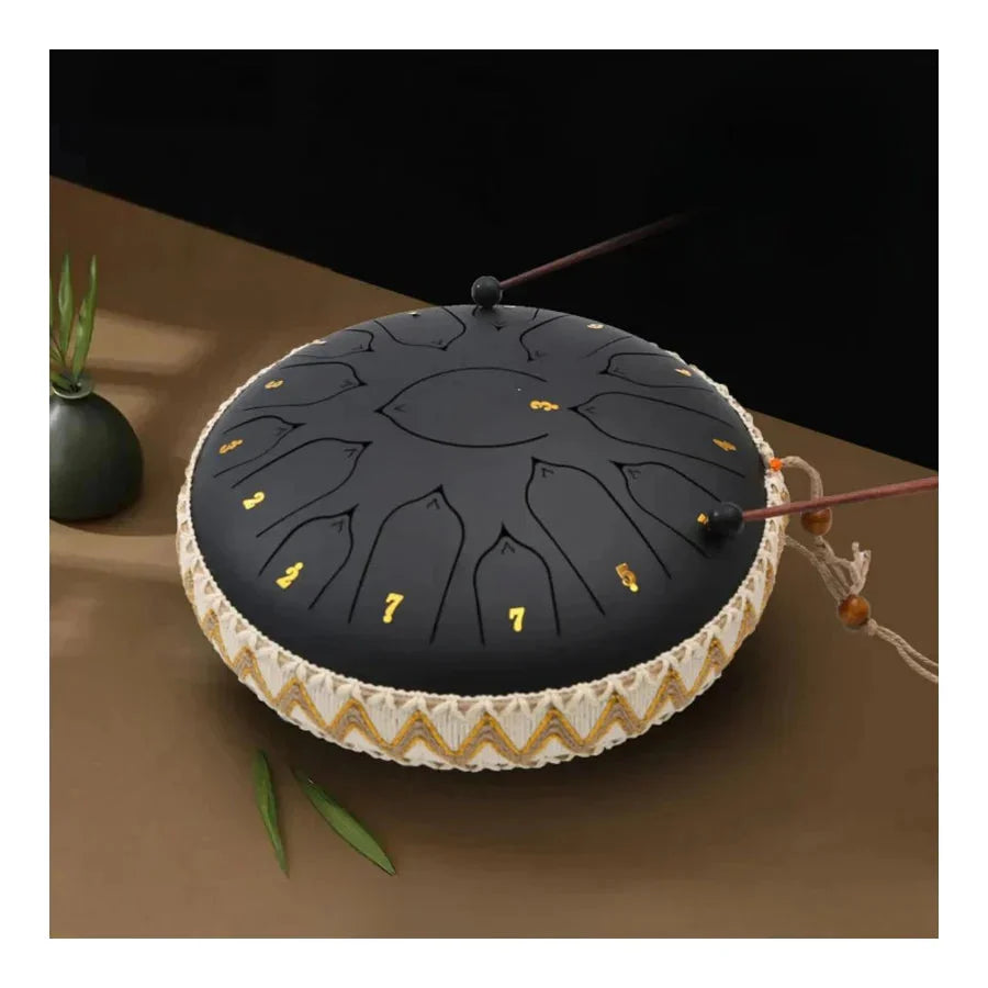 Steel Tongue Drum 8-Note Portable 12 Inch