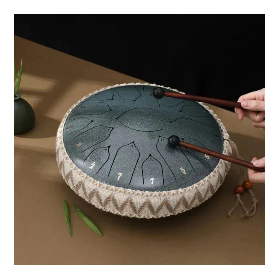 Steel Tongue Drum 8-Note Portable 12 Inch