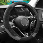 Steering Wheel Cover Carbon Fiber Texture & Breathable Anti-Slip