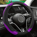 Steering Wheel Cover Carbon Fiber Texture & Breathable Anti-Slip