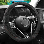 Steering Wheel Cover Carbon Fiber Texture & Breathable Anti-Slip