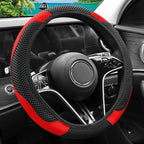 Steering Wheel Cover Carbon Fiber Texture & Breathable Anti-Slip