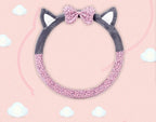 Steering Wheel Cover Cashmere Plush Cat-Ear Universal Fit