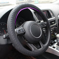 Steering Wheel Cover Crocodile-Texture Massage Nodules Fits 14–16 Inch