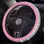 Steering Wheel Cover PU Leather Anti-Slip Universal 38cm