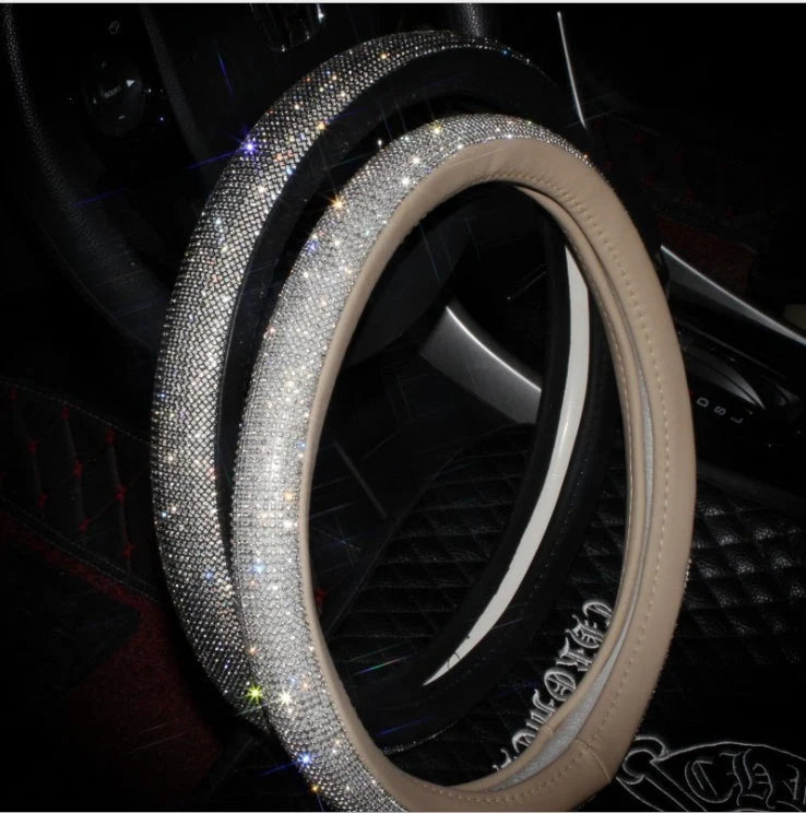 Steering Wheel Cover PU Leather Anti-Slip Universal 38cm