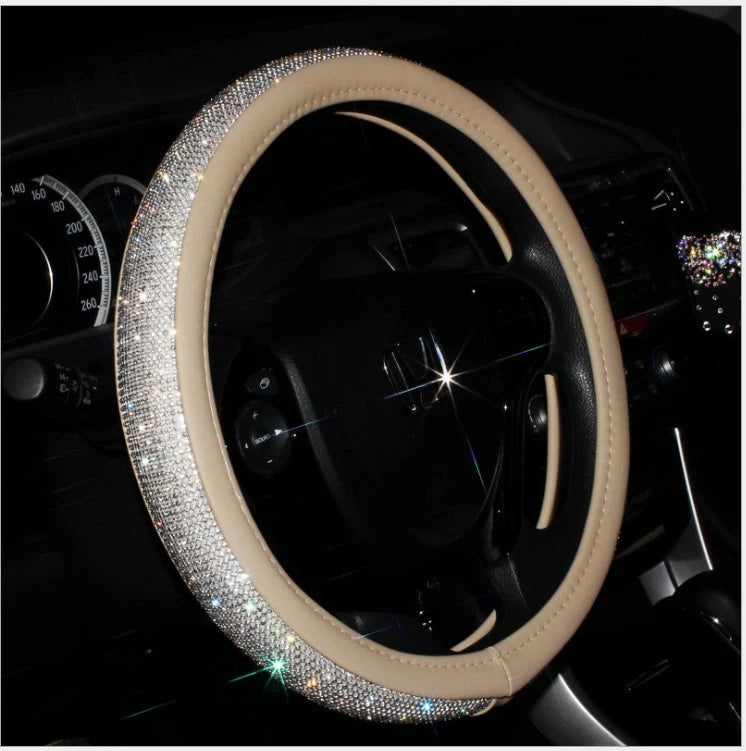Steering Wheel Cover PU Leather Anti-Slip Universal 38cm