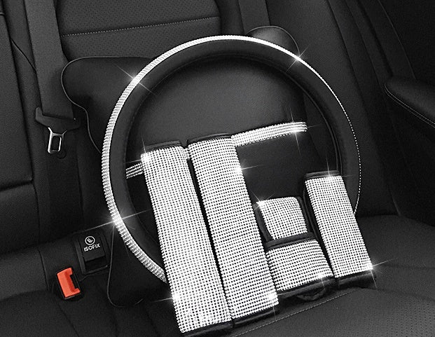 Steering Wheel Cover PU Leather Anti-Slip Universal 38cm
