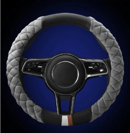 Steering Wheel Cover Plush & Non-Slip Universal Fit