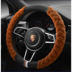 Steering Wheel Cover Quilted Plush Padded Grip