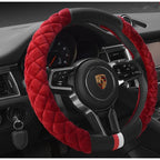 Steering Wheel Cover Quilted Plush Padded Grip