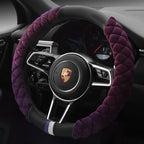 Steering Wheel Cover Quilted Plush Padded Grip