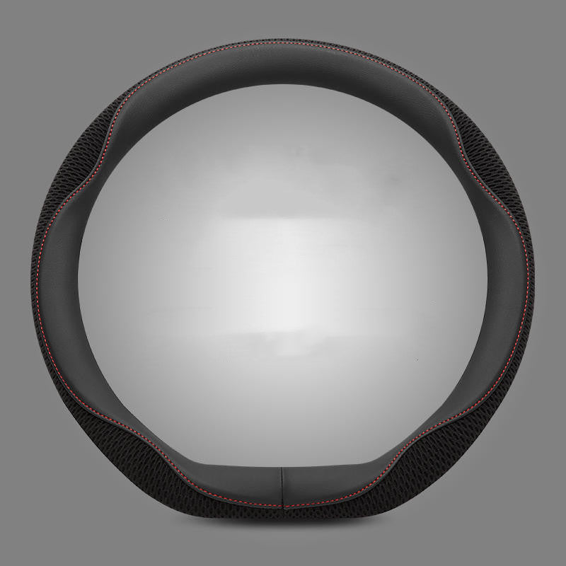 Steering Wheel Cover Ultra-Thin Ice Silk Fabric & Moisture-Wicking