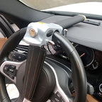 Steering Wheel Lock Heavy-Duty Three-Directional Adjustable Fit