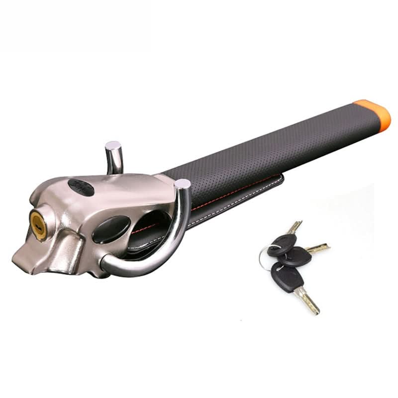 Steering Wheel Lock Heavy-Duty Three-Directional Adjustable Fit