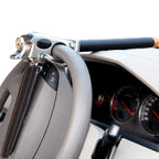 Steering Wheel Lock Three-Directional Locking Leather-Cushioned