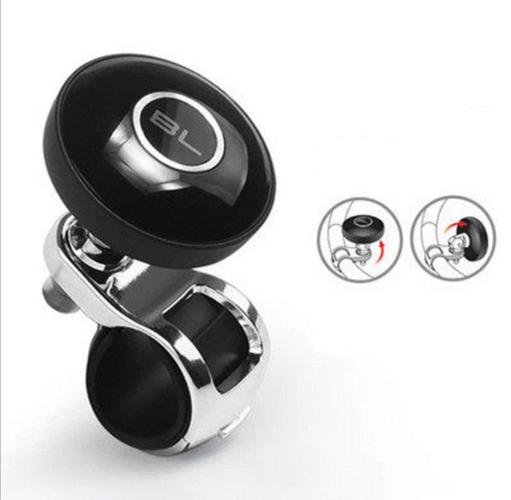 Steering Wheel Spinner Knob Ergonomic Grip & Tool-Free Clamp