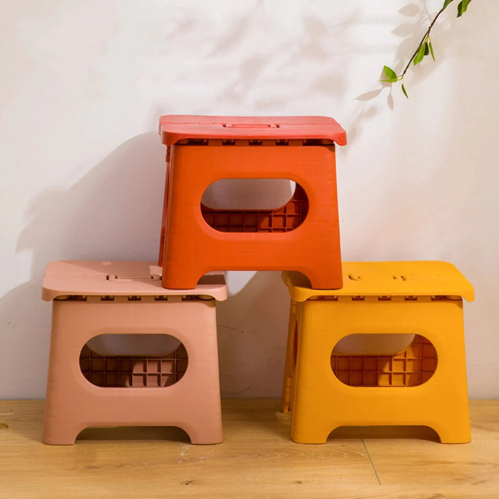Step Stool Foldable Carry Handle & Anti-Slip Feet