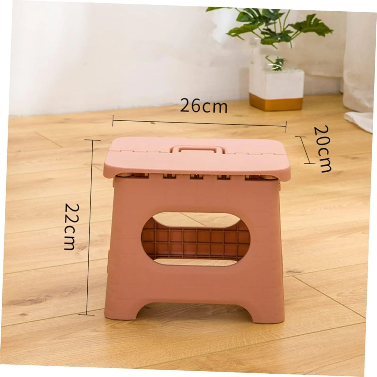 Step Stool Foldable Carry Handle & Anti-Slip Feet