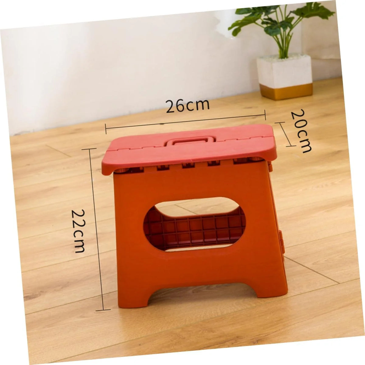 Step Stool Foldable Carry Handle & Anti-Slip Feet